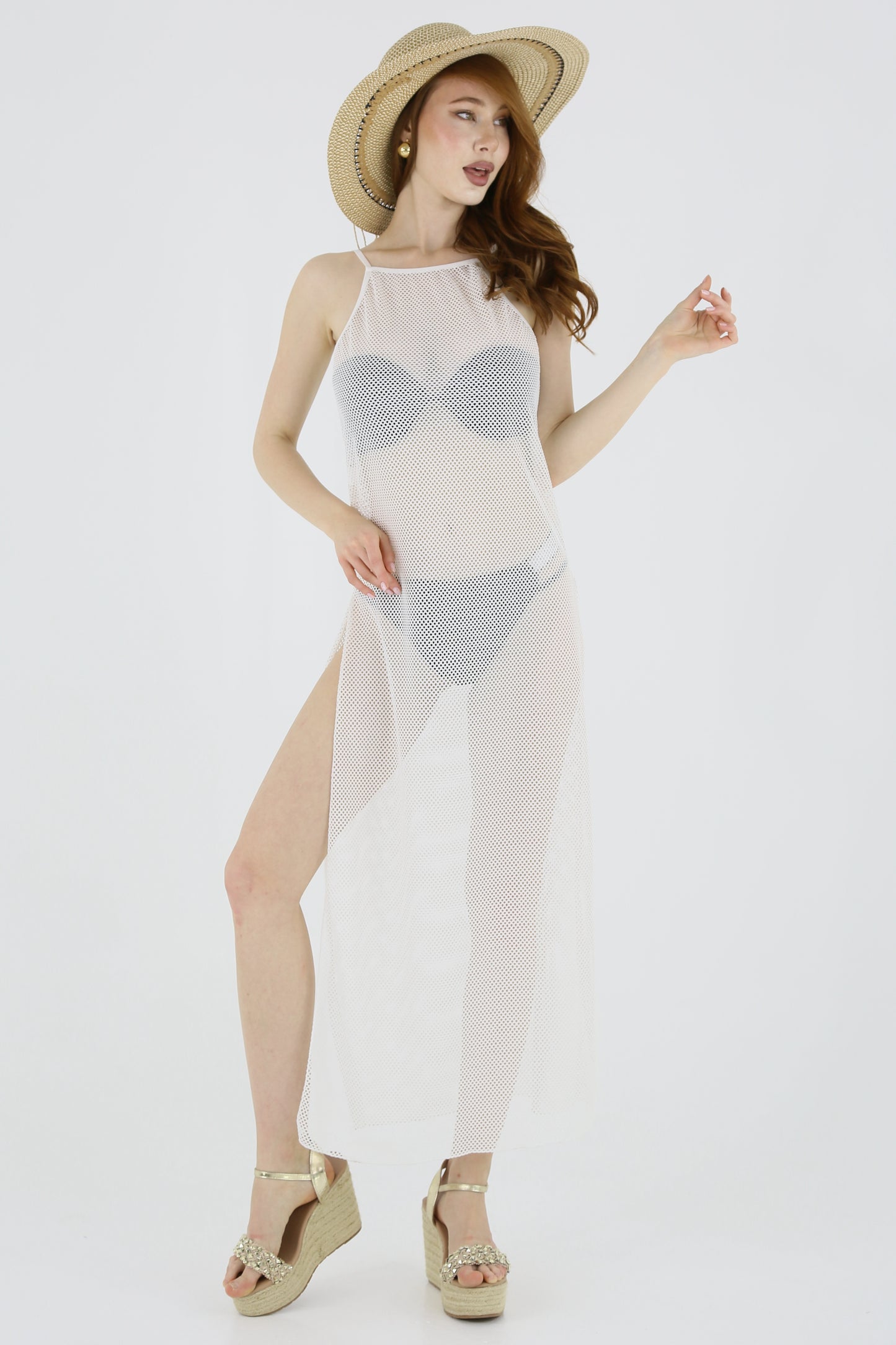 Fishnet Maxi Cover-Up