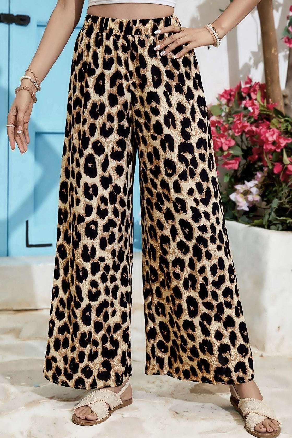 Wild Elegance Satin Palazzo Pants