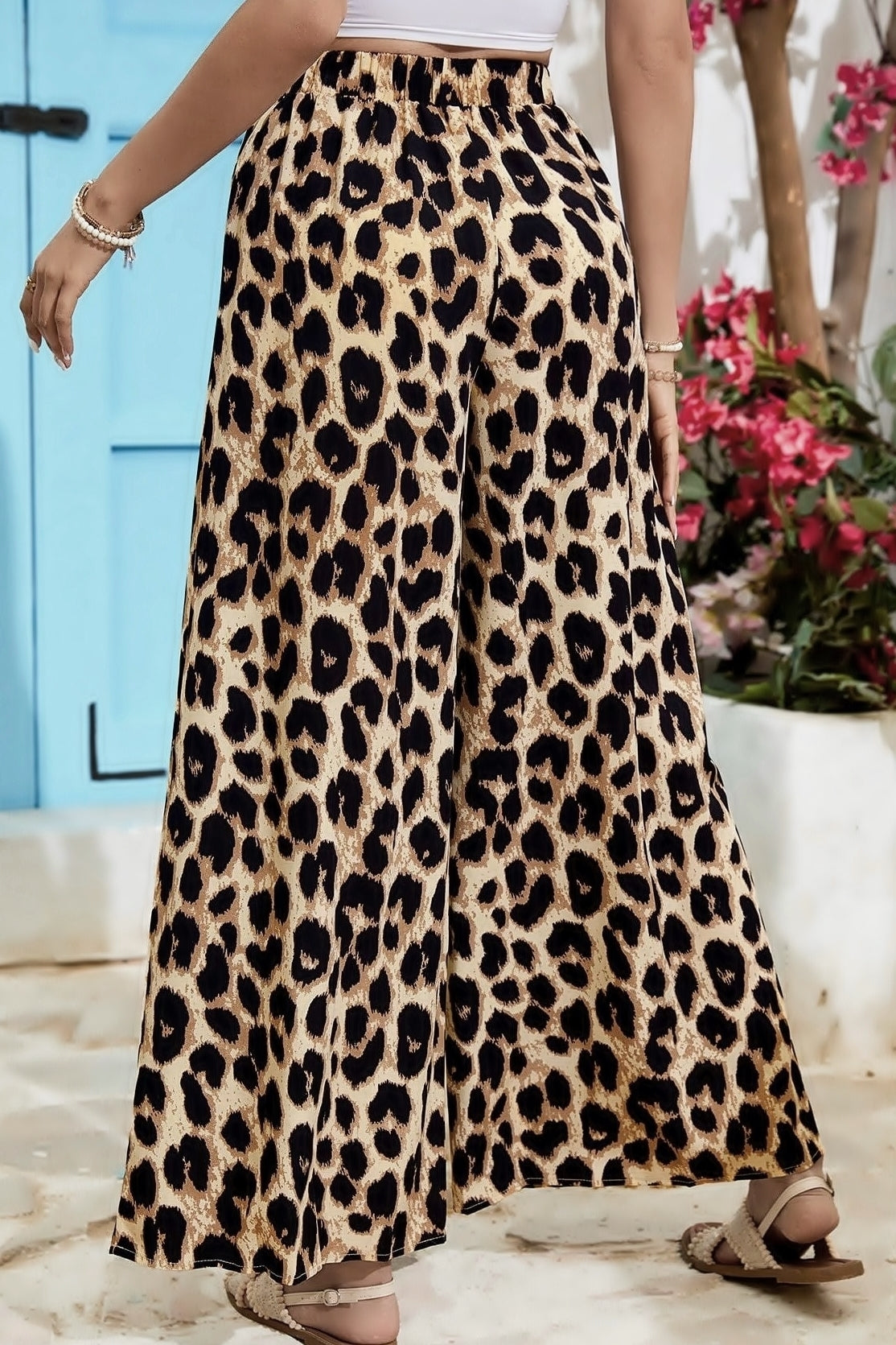 Wild Elegance Satin Palazzo Pants