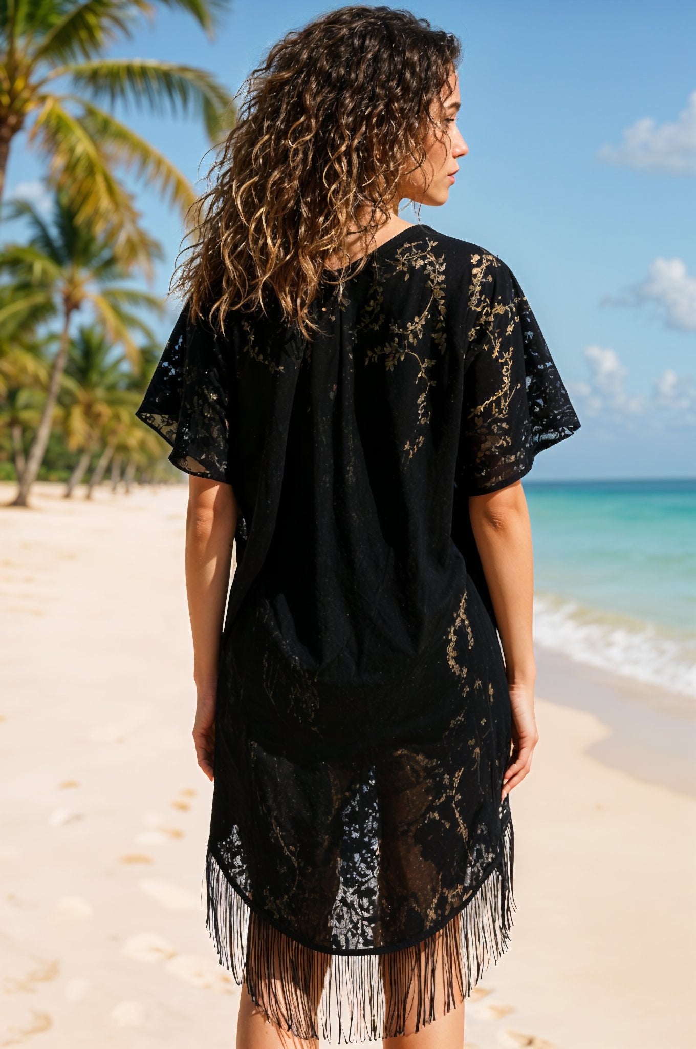 Lace Fringe Cover-Up
