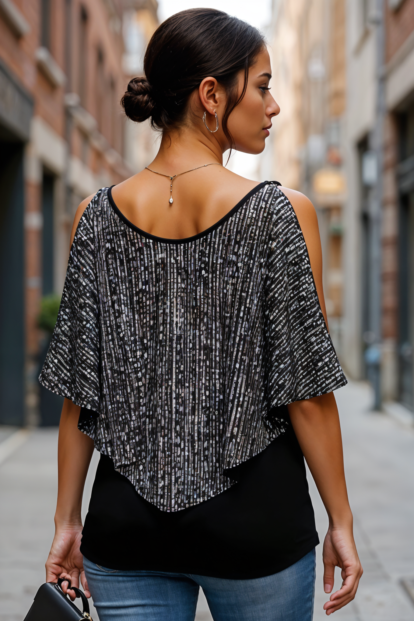 Glimmer Cascade Sequin Top