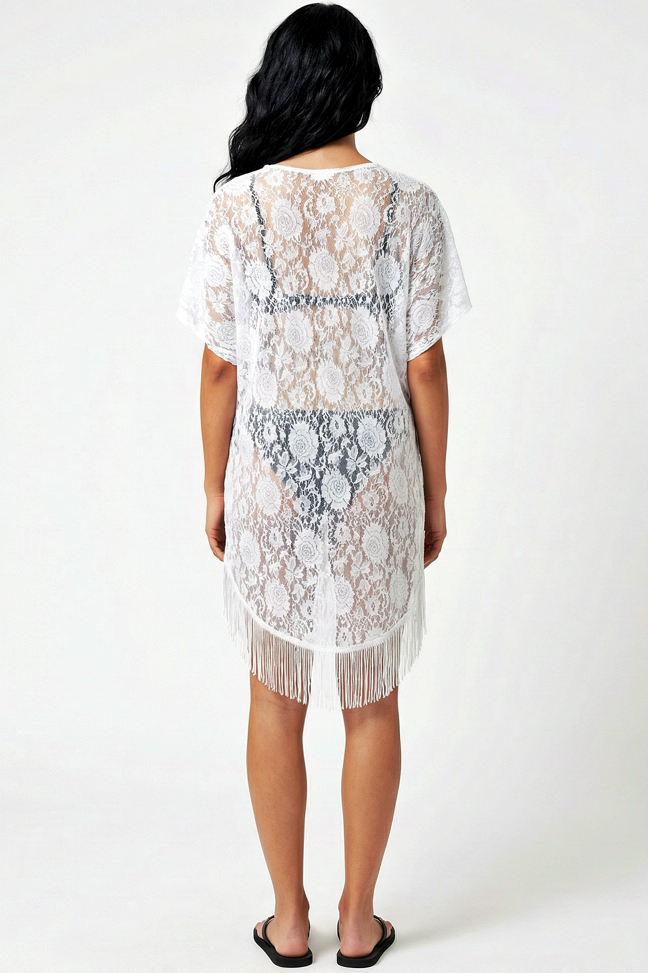 Lace Fringe Cover-Up