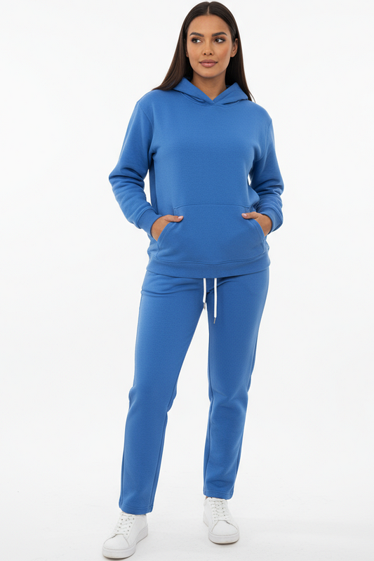 Hoodie + Straight Leg Sweat Pants Sets