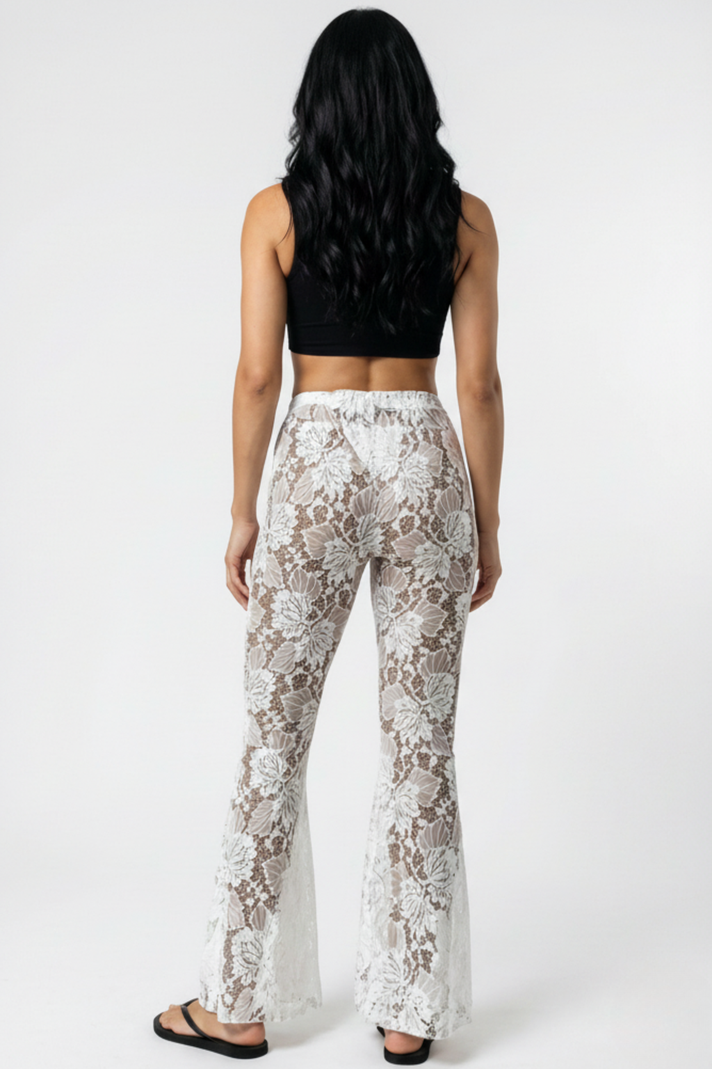 Lace Flare Beach Pants