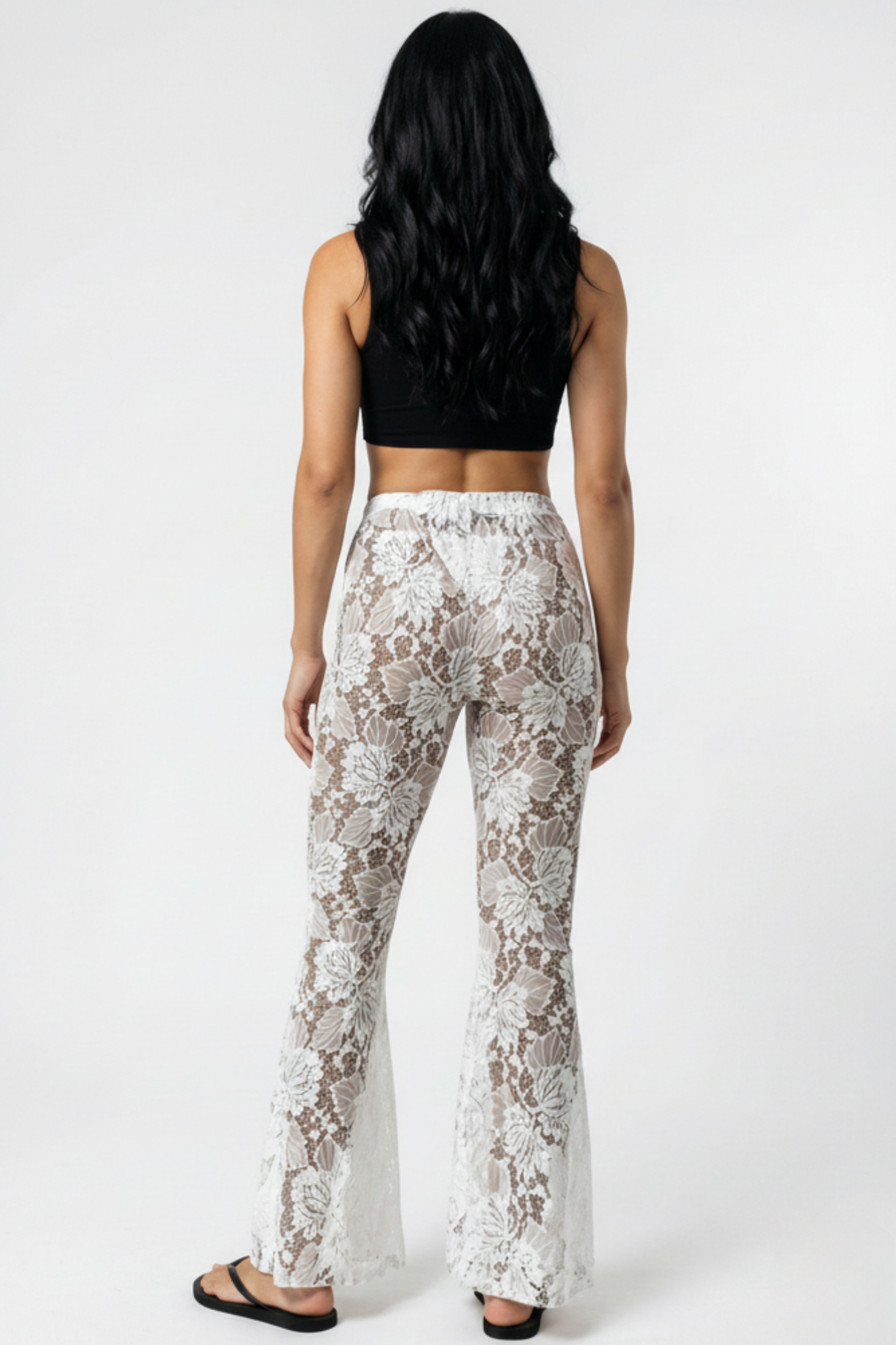 Lace Flare Beach Pants