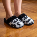 Pantoufla: Tiger Print Black & White