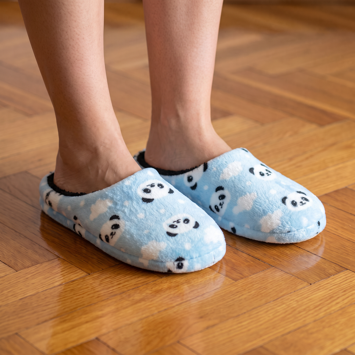 Pantoufla: Panda Sky Blue