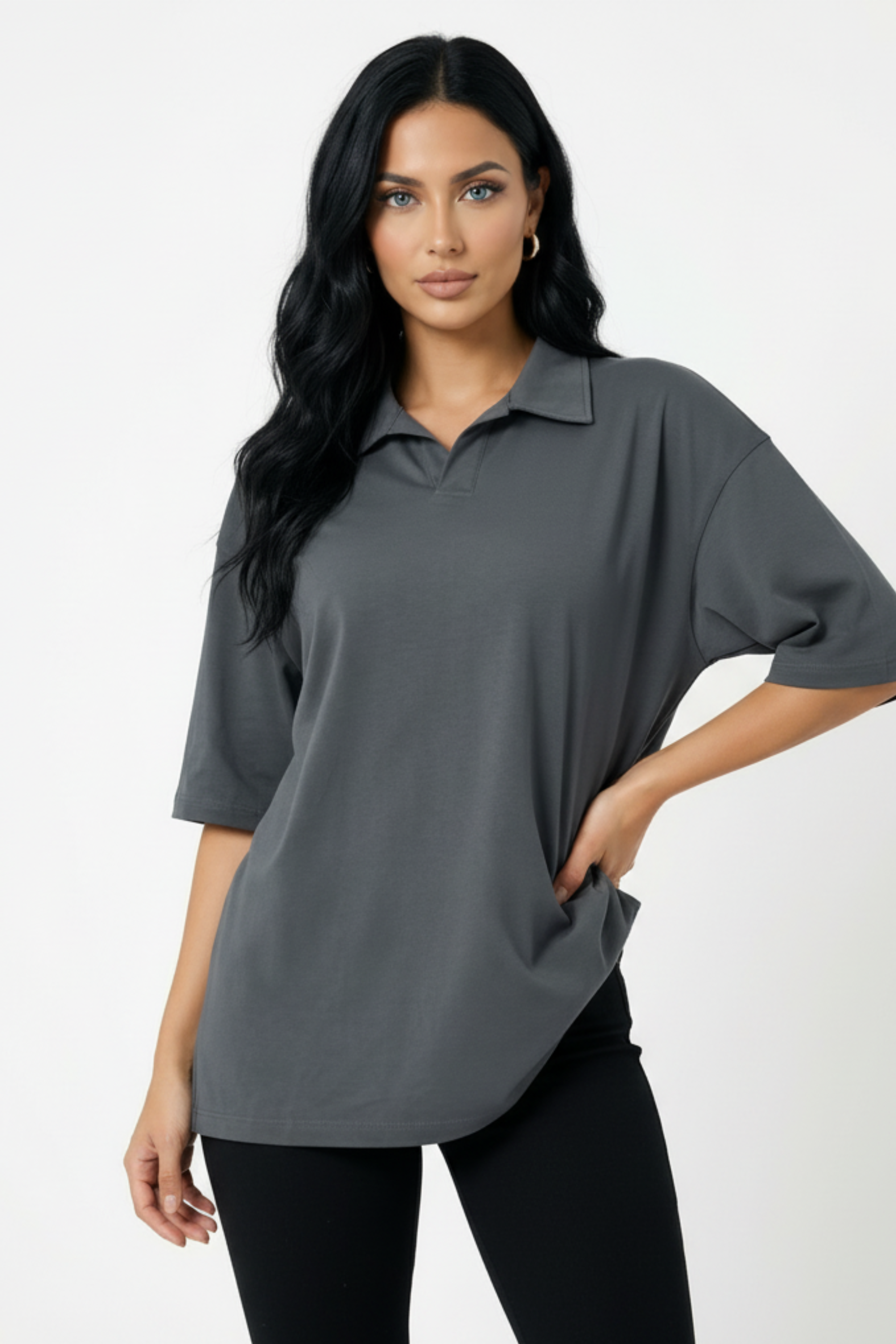 Collar Oversized T-shirt