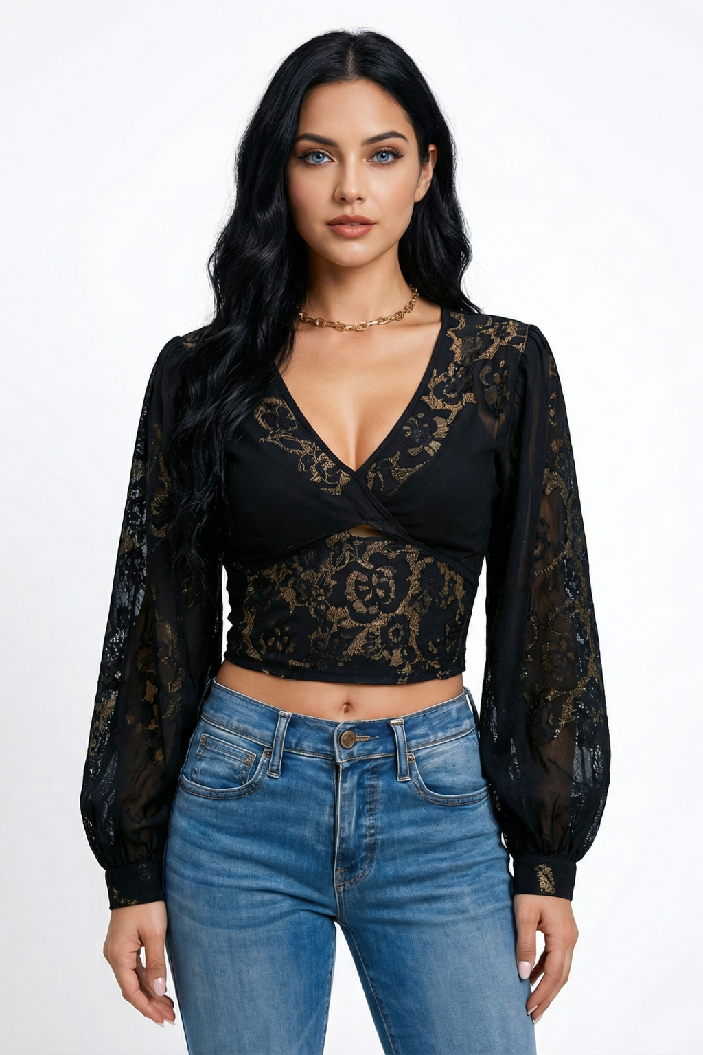 Noir Lace Blouson