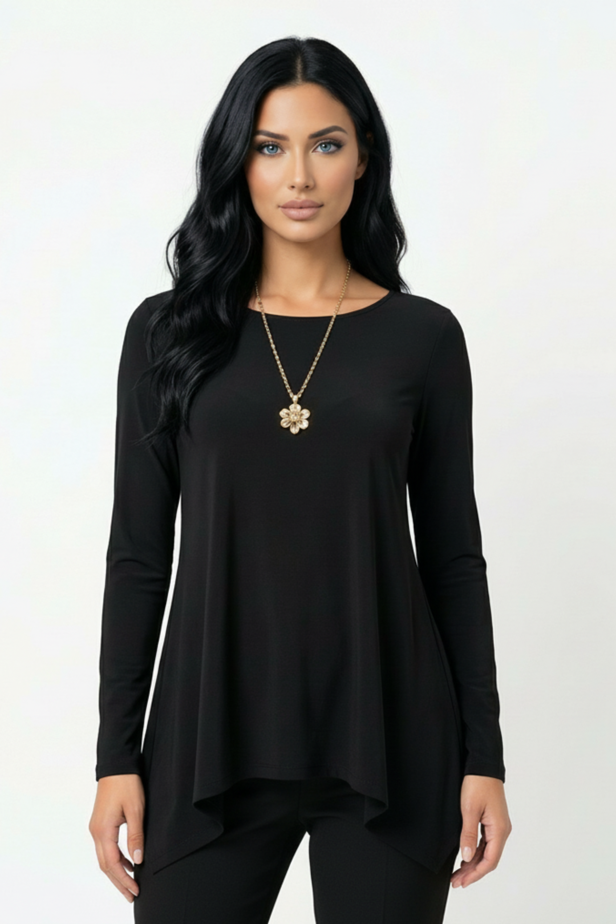 Effortless Chic Black Tunic