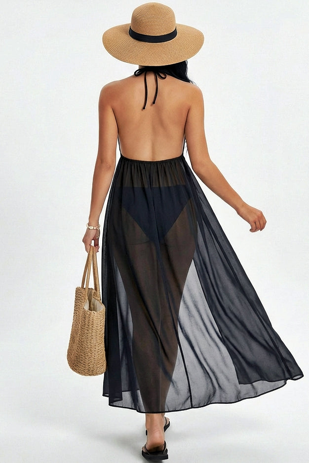 Cheetah Print Maxi Cover-Up