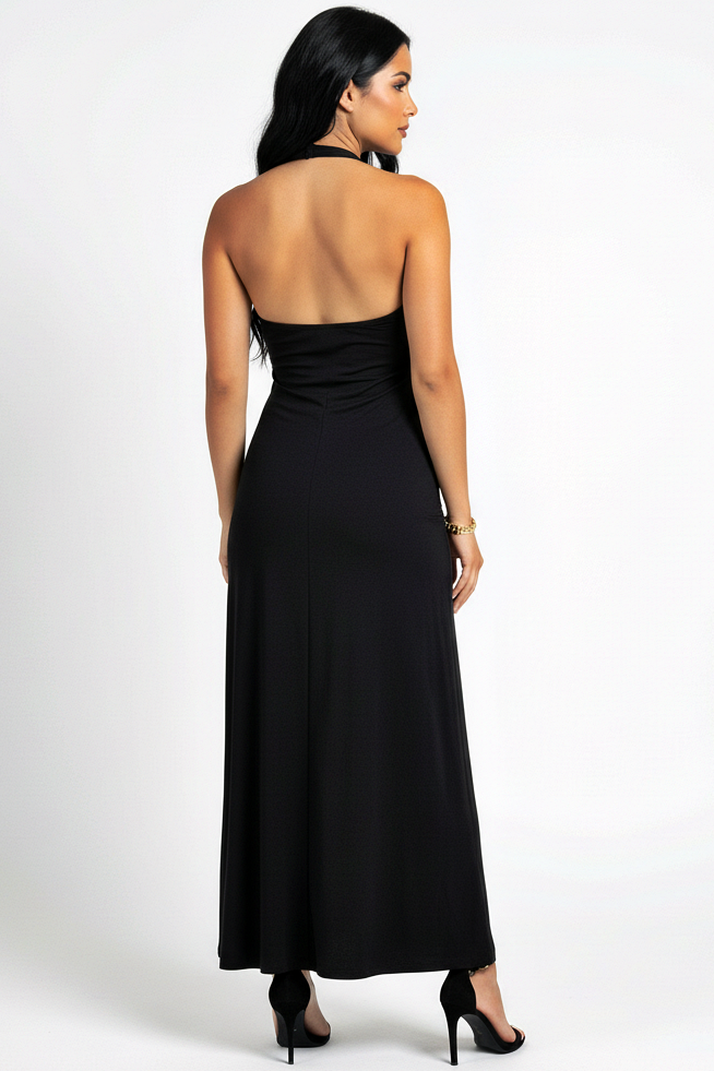 Elegant Halter Maxi Dress