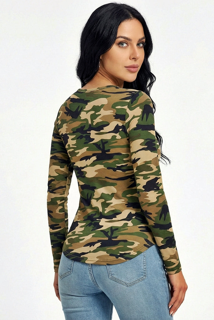 Camo Long-Sleeve Tee