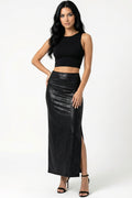 Chic Leather Skirt