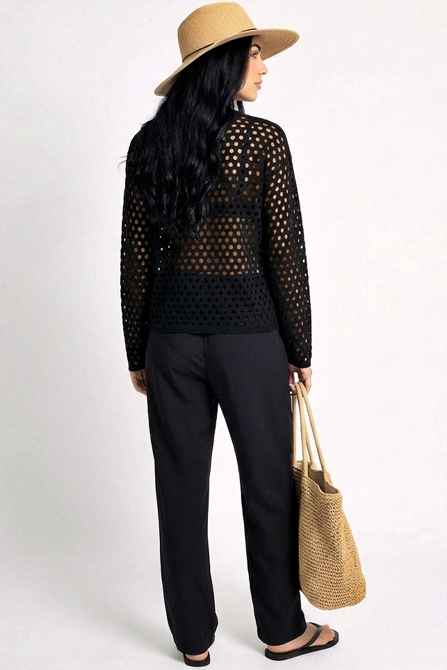 Crochet Long Sleeve Top