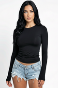 Long-Sleeve Fitted Top