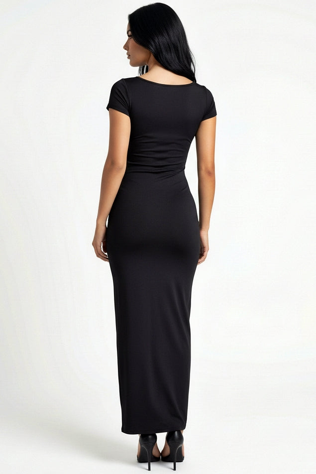 Noir Embrace Maxi Dress