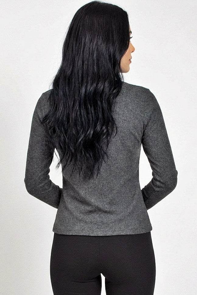 Long Sleeve Ribbed Top