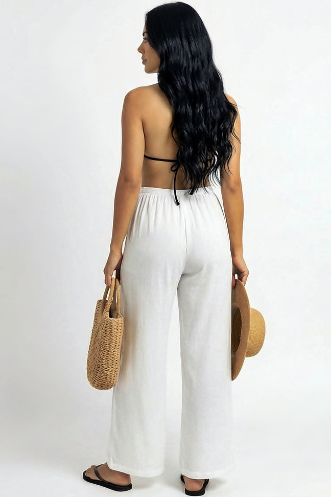 Luxe Black Wide-Leg Pants