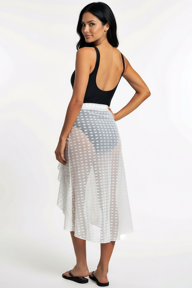 Ruffle Wrap Beach Skirt