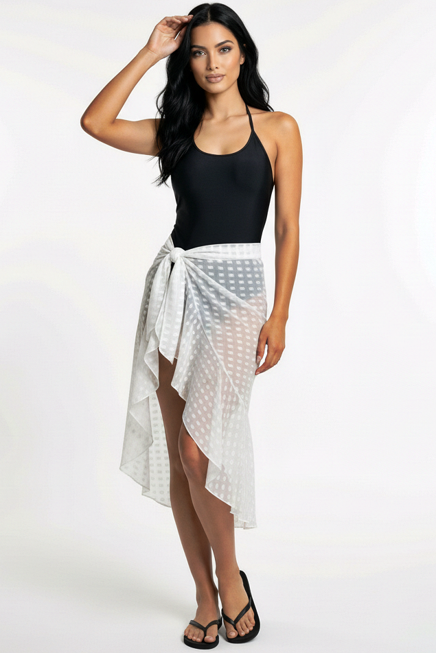 Ruffle Wrap Beach Skirt