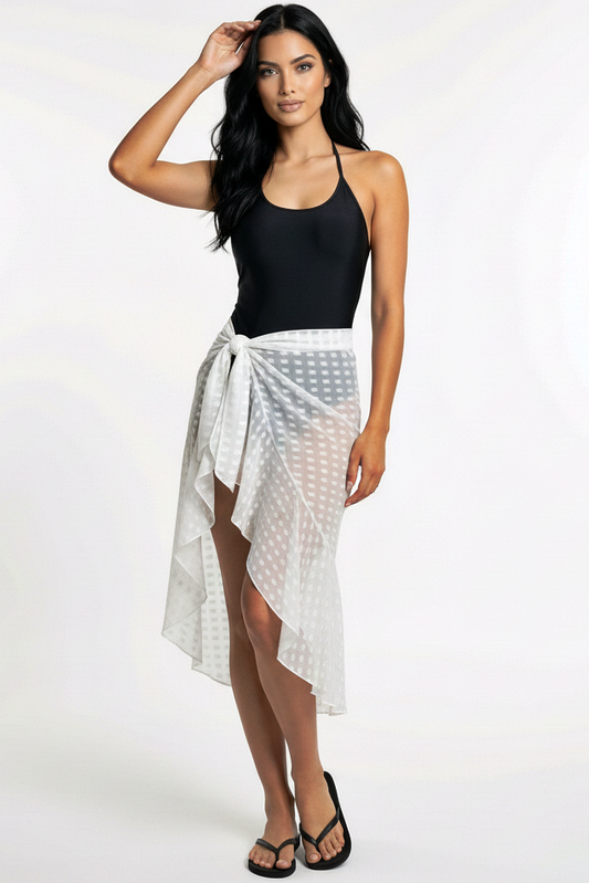 Ruffle Wrap Beach Skirt