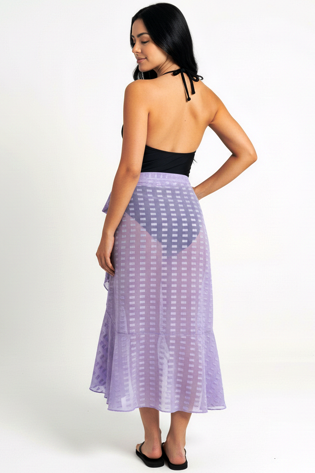 Ruffle Wrap Beach Skirt