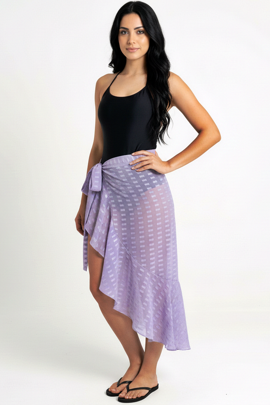 Ruffle Wrap Beach Skirt