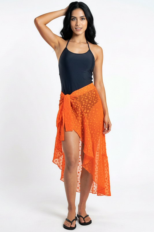 Ruffle Wrap Beach Skirt