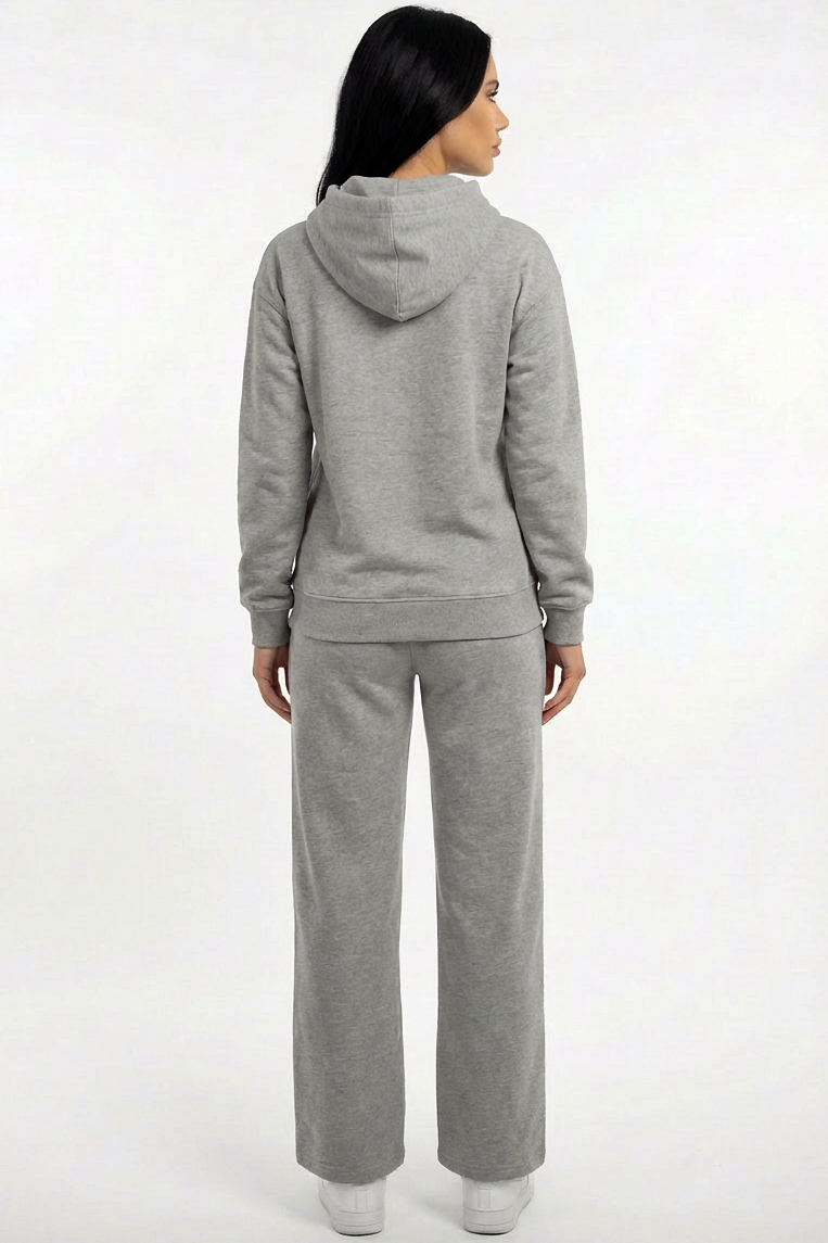 Hoodie + Straight Leg Sweat Pants Sets