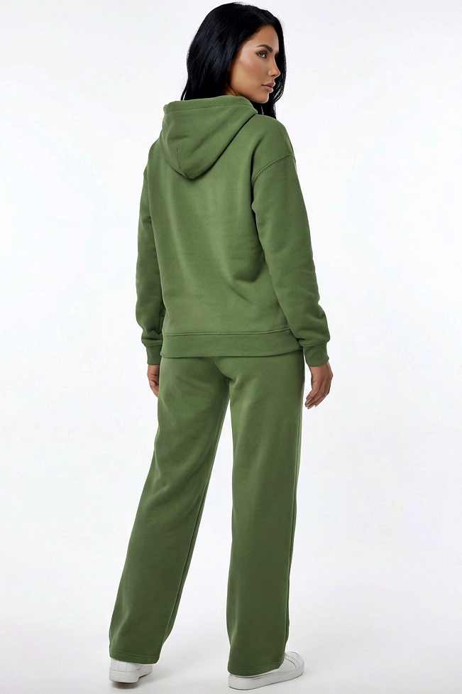 Hoodie + Straight Leg Sweat Pants Sets