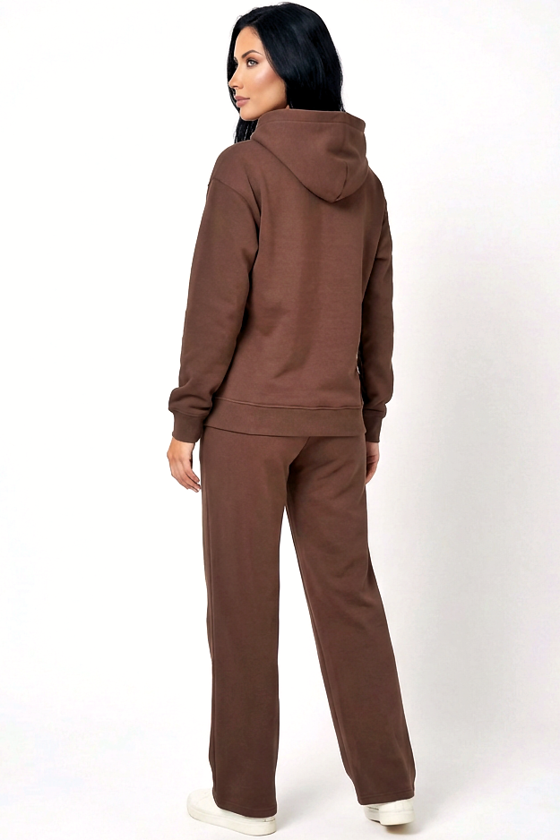 Hoodie + Straight Leg Sweat Pants Sets