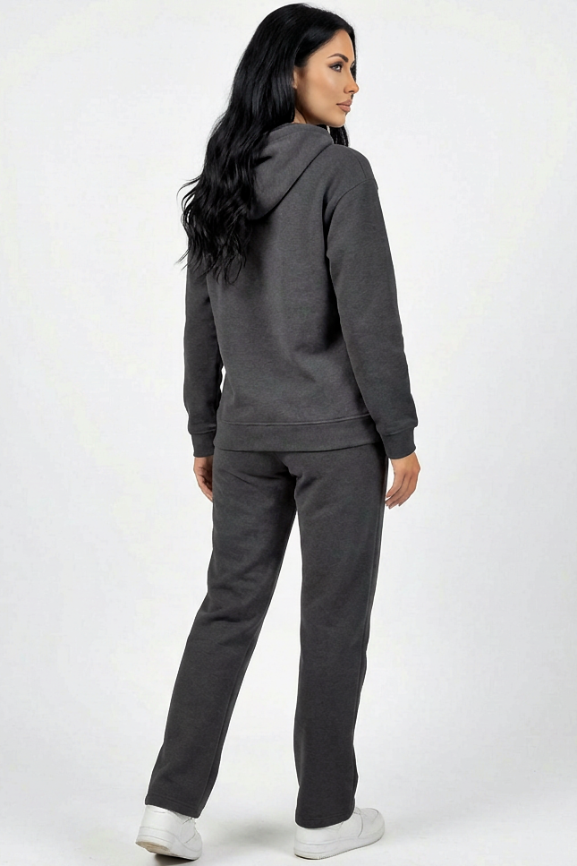 Hoodie + Straight Leg Sweat Pants Sets