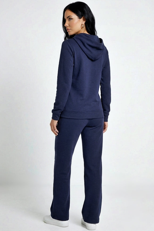 Hoodie + Straight Leg Sweat Pants Sets