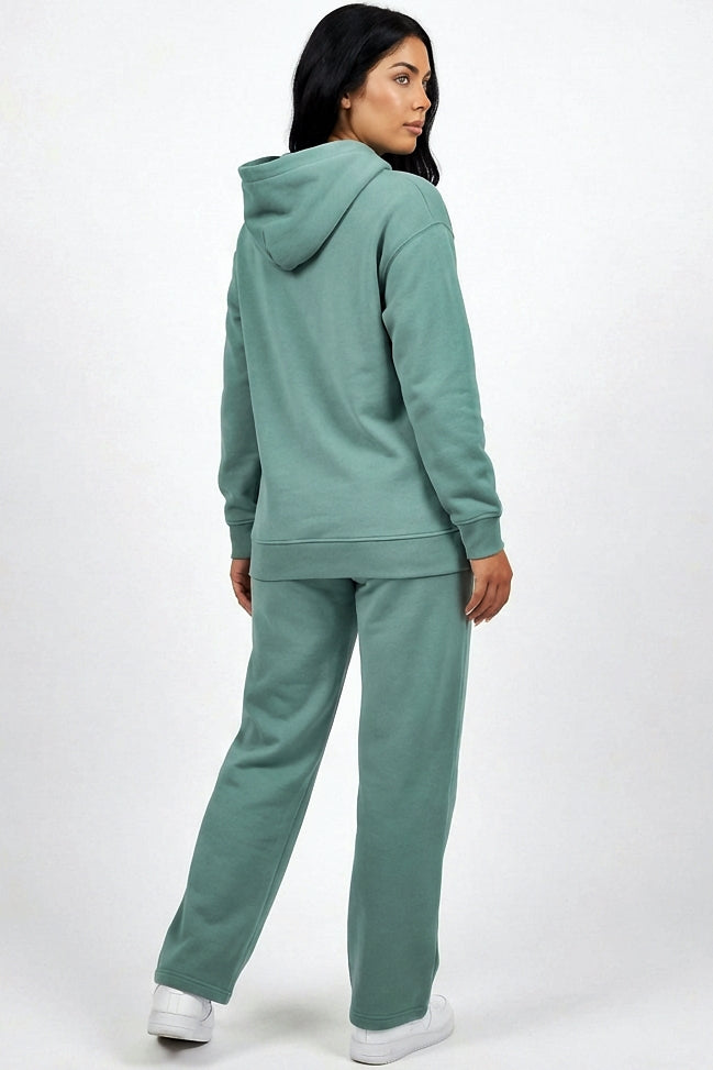 Hoodie + Straight Leg Sweat Pants Sets