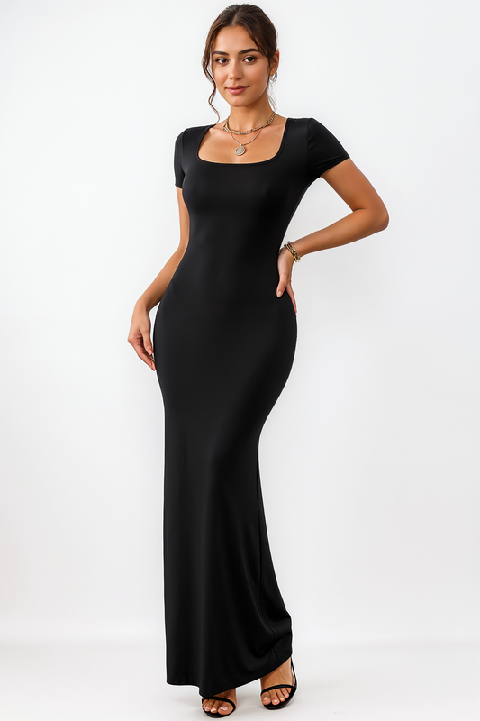 Noir Embrace Maxi Dress