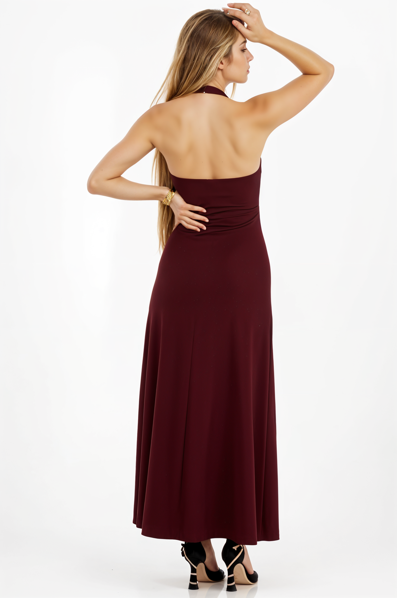 Elegant Halter Maxi Dress