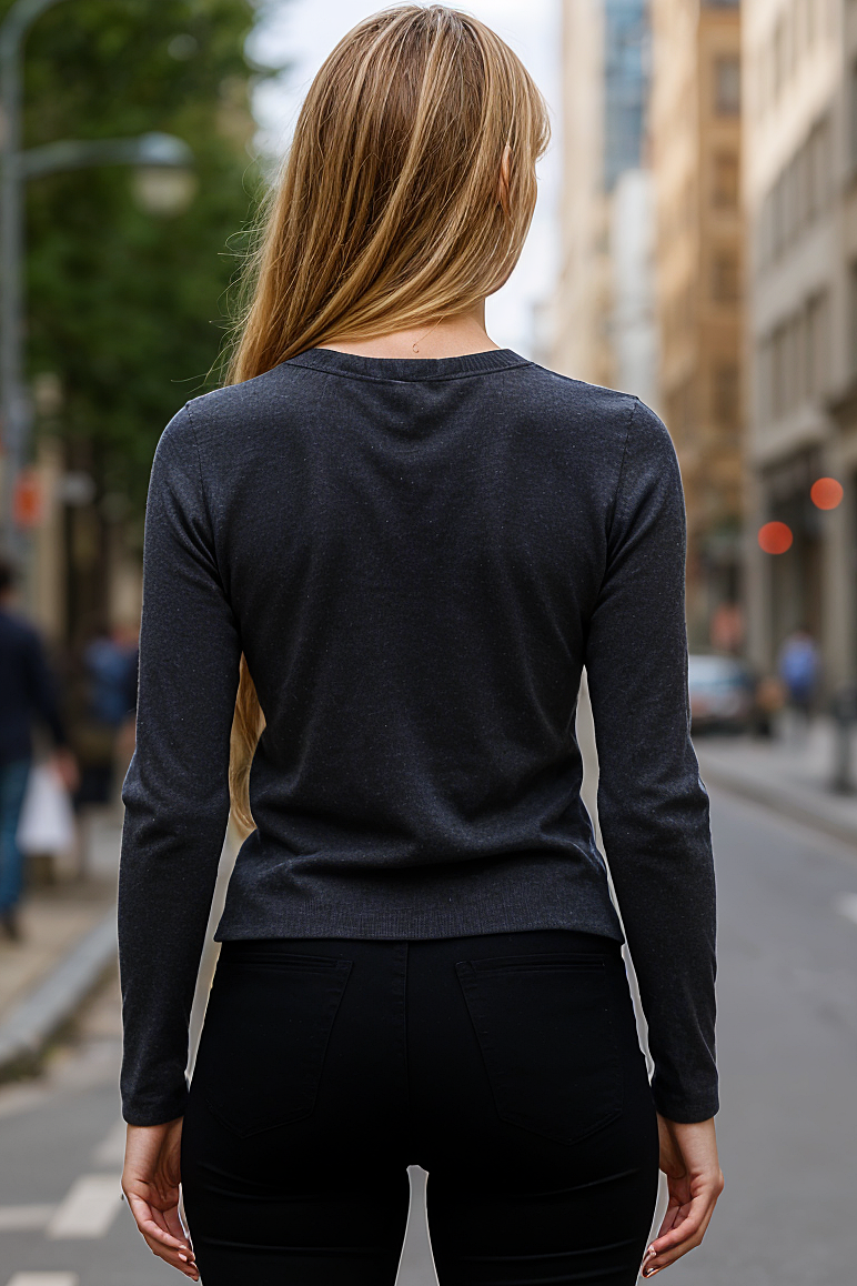Long Sleeve Ribbed Top