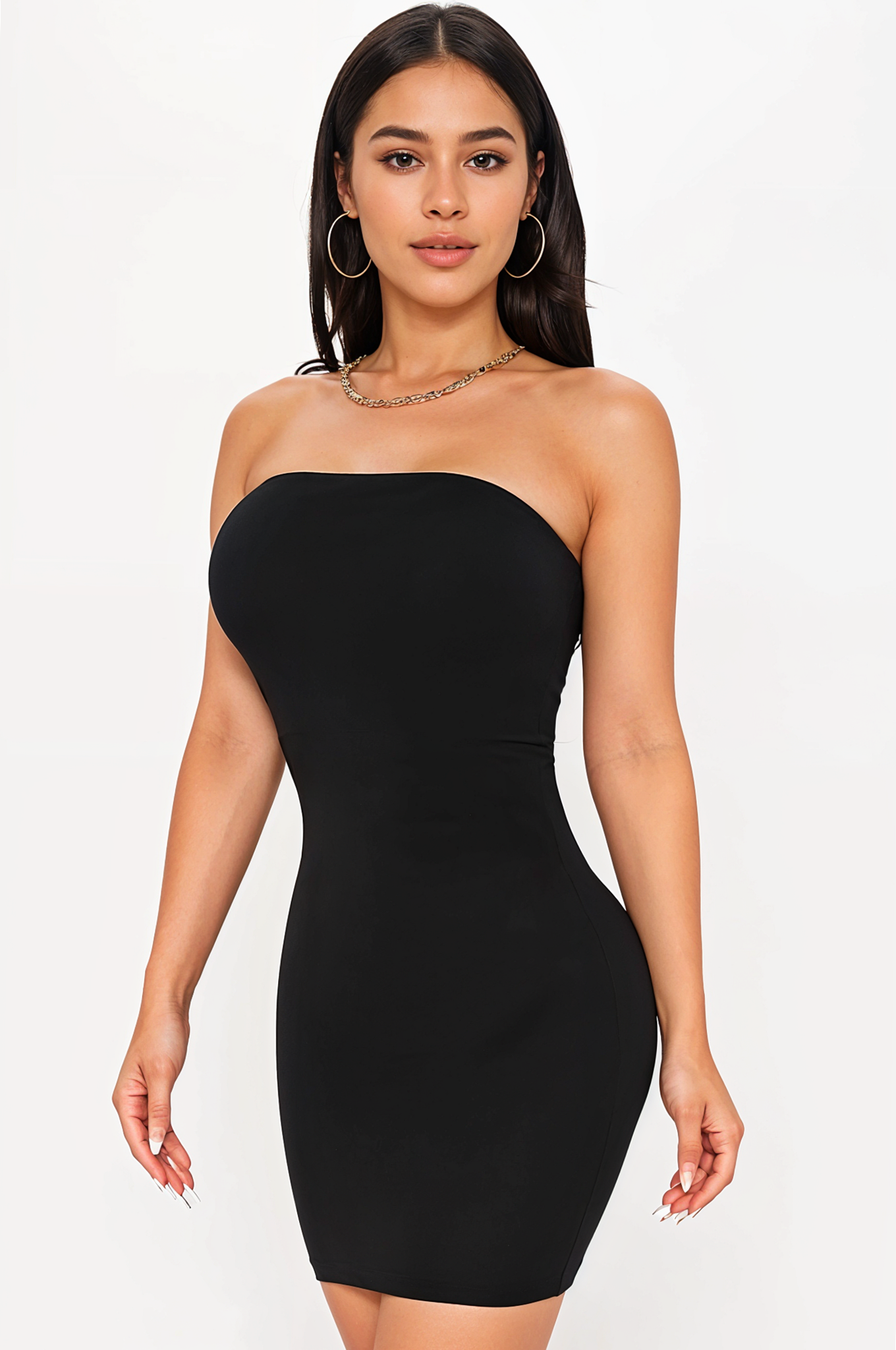 Chic Strapless Sheath Dress