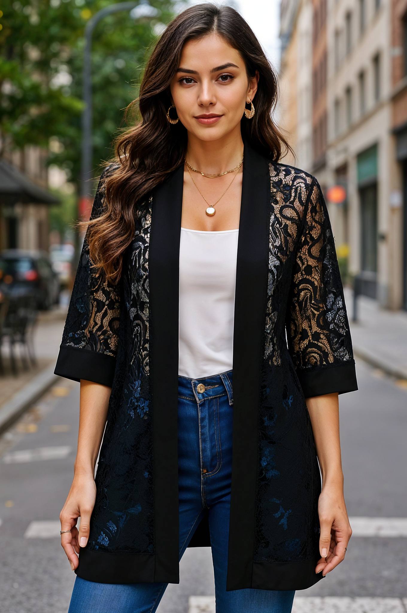 Midnight Glamour Kimono