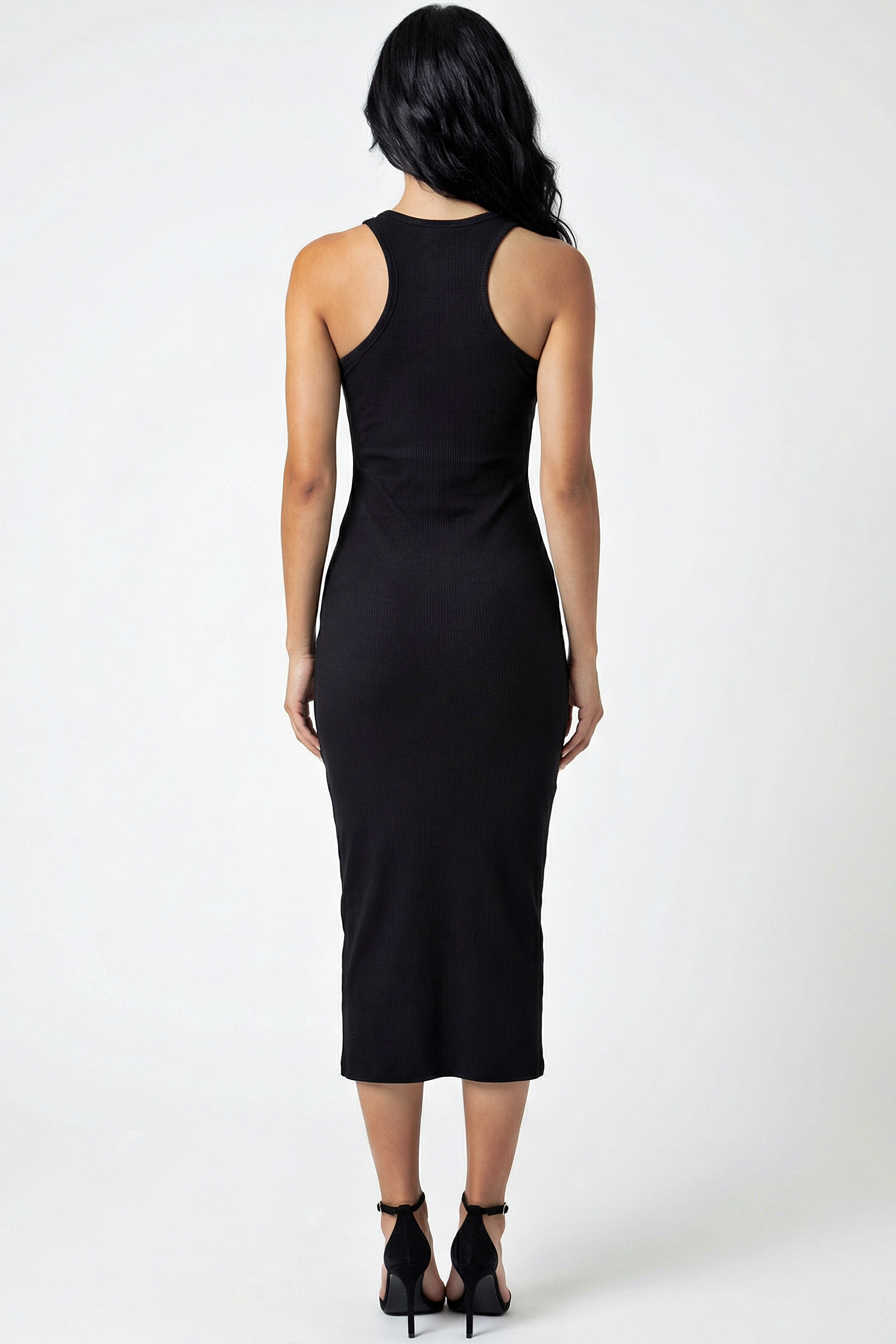 ribbed cotton dress Maxi Ribbed Cotton Dress – Bronze