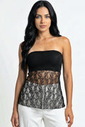Lace Tube Top