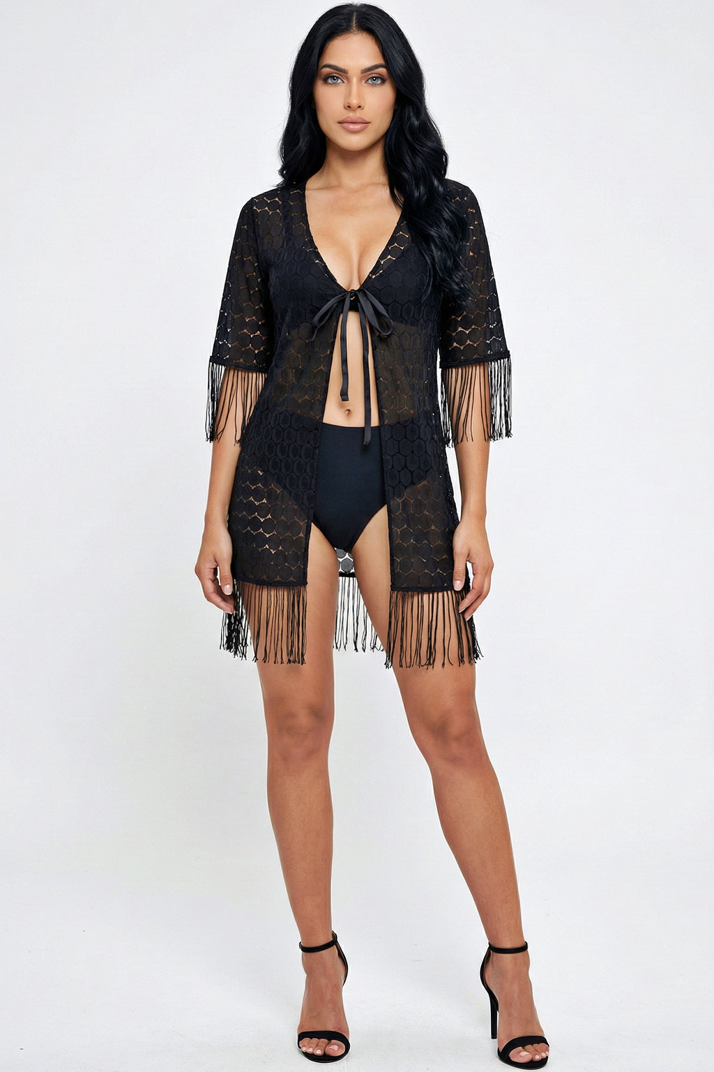 Midnight Allure Kimono