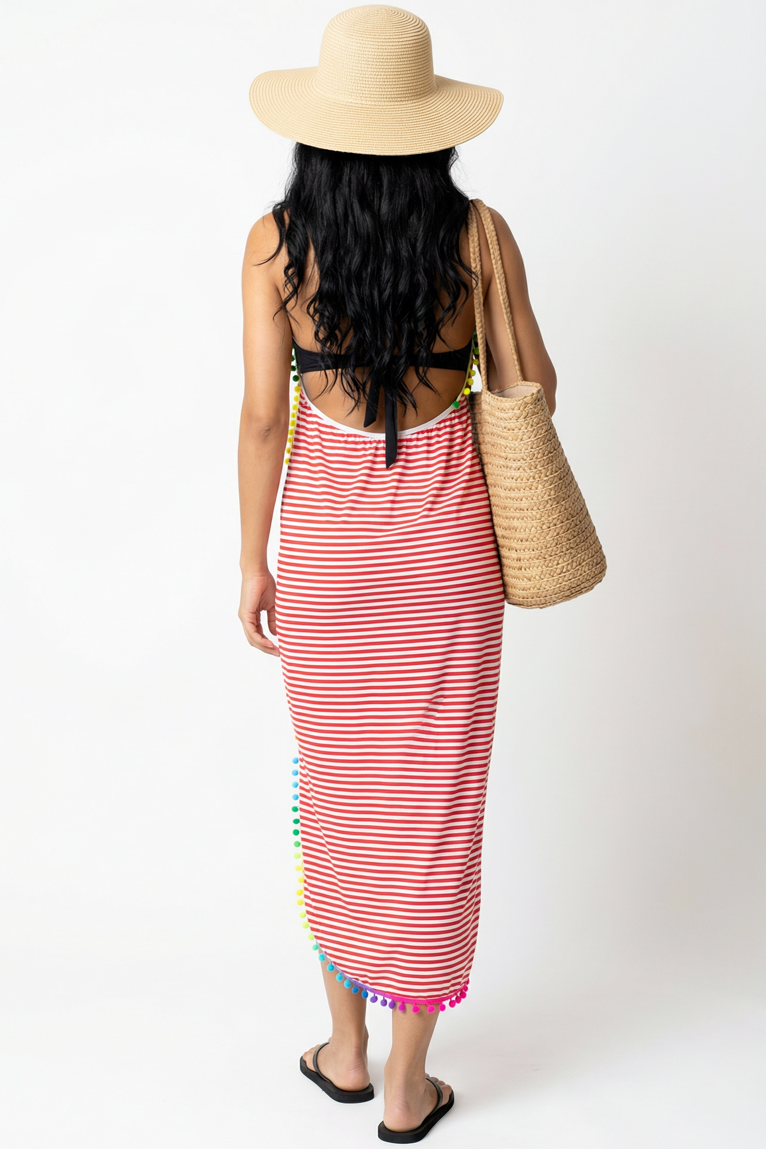 Stripes Wrap Cover Up