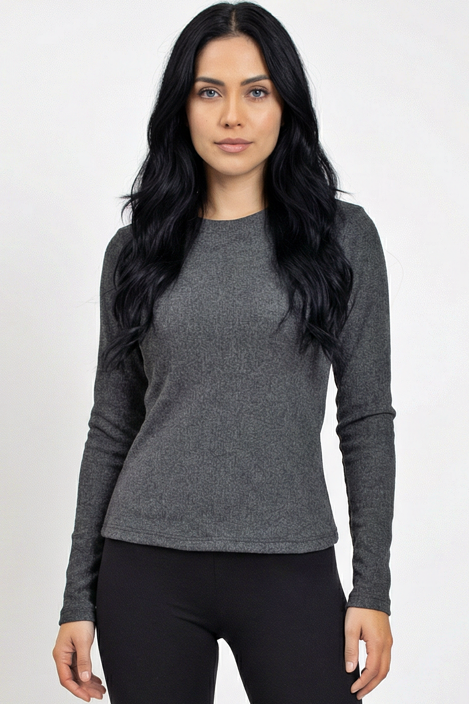 Long Sleeve Ribbed Top