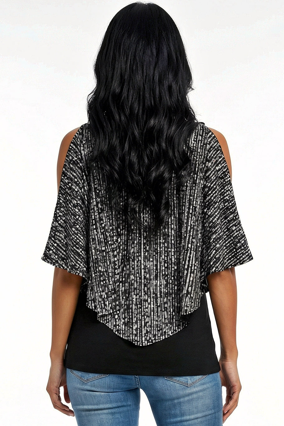 Glimmer Cascade Sequin Top