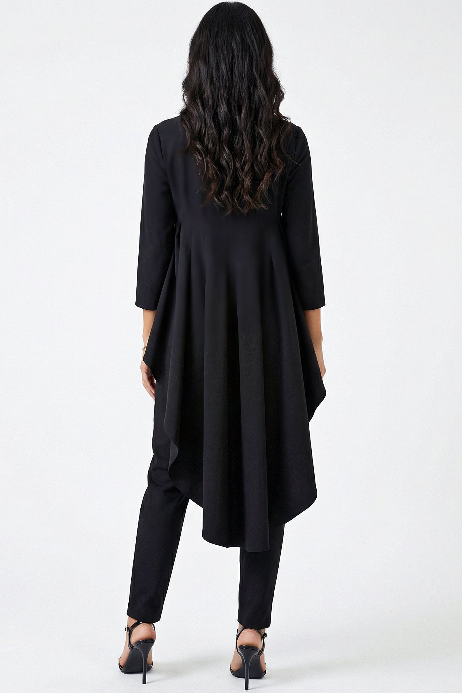 Elegant Asymmetrical Draped Tunic