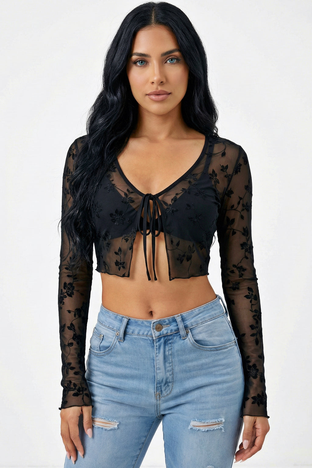Blossom Mesh Top