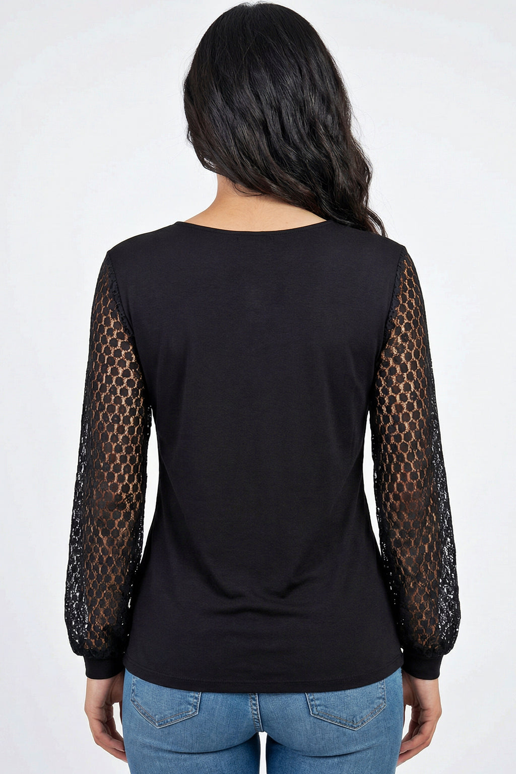 Midnight Allure Lace Top