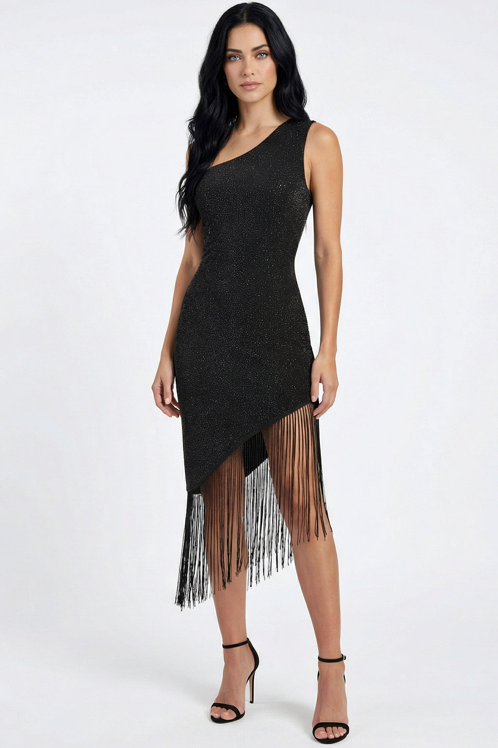 Enchanted Noir Glitter Dress